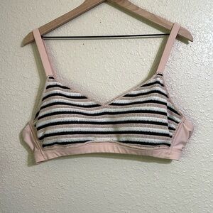 Wild Fable crochet, striped bikini top